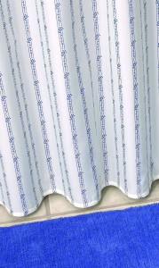 *Karten Zasłonka prysznicowa 180X200 cm Astrid Sblau