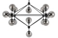Lampa wisząca PLANETARIO 15 czarna - klosze dymione King Home MD10230-15