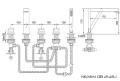 Kohlman NEXEN QB242U bateria wannowa 5-otworowa