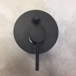Emmevi Rubinetterie Piper 45019NO Bateria podtynkowa 2-drożna czarny mat