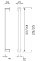 Omnires Nelson NL80216CR wieszak na ręcznik 62cm