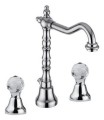 Giulini G. 3906 Odessa bateria umywalkowa 3-otworowa z pokrętłami Swarovski 