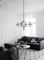 Lampa wisząca PLANETARIO 15 czarna - klosze dymione King Home MD10230-15