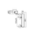 Paffoni Level Cubo bateria natryskowa LEC168CR