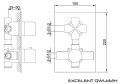 Kohlman EXCELENT QW432H bateria wannowa termostatyczna podtynkowa