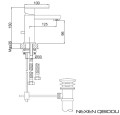 Kohlman NEXEN QB100U bateria umywalkowa