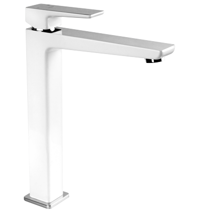 Omnires Parma PM7412CRB bateria umywalkowa, sztorcowa, wysoka chrom/biel