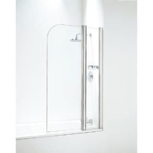 Compact Curved + panel parawan nawannowy 800x1050mm chrom SFR802CUC