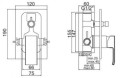 Paffoni Level Standard bateria natryskowa podtynkowa LES015CR
