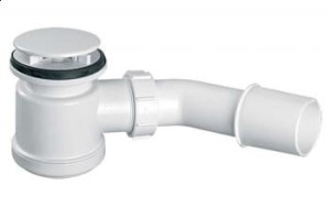 McAlpine HC26-MWH Syfon brodzikowy wys.90mm z odejściem 40/50mm czyszczony od góry ,pokrywa ABS BIAŁY 70mm