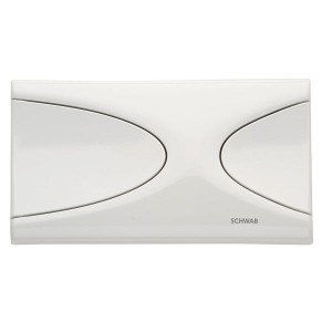 *LIV/SCHWAB Axinite Eco/Targa 227605 Przycisk do spłukiwania dwudzielnego biały OSTATNIE 2 SZTUKI