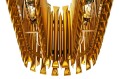 Lampa wisząca GALLIANO LONG ciemne złoto - aluminium, stal węglowa King Home 1162.S2