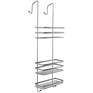 Duschy 587-19 Półka łazienkowa na kabinę srebna 25x12x79cm