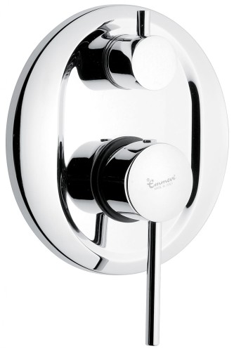 Emmevi Rubinetterie Piper bateria podtynkowa 3-drożna 45029NO czarny mat