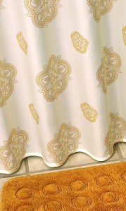 *Karten Sixty natur zasłonka prysznicowa 180x200