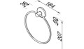 GEESA 915304-02 STANDARD HOTEL COLLECTION wieszak na ręcznik ring