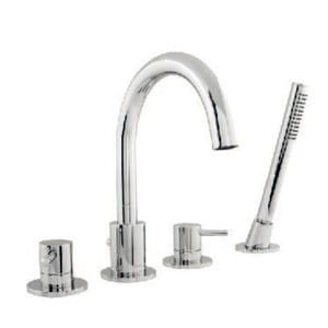 Omnires Y1232CR Y bateria wannowa 4-otworowa kompletna chrom