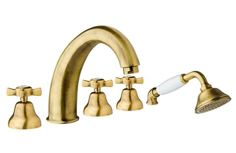 Giulini G. 7360BR Parigi bateria wannowa 5 otworowa bronzo