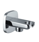 HUDSON przyłącze kątowe mosiężne z uchwytem na rączkę prysznicową 8879CR chrom