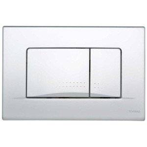 LIV/SCHWAB Aplite ECO/Dots DUO 257427 Przycisk spłukujący do spłukiwania dwudzielnego matowy chrom