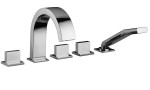 Paffoni Level Piatta bateria wannowa 5-otworowa LEP044CR