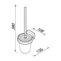 BLOQ szczotka wisząca do WC 7010