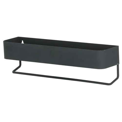 Sealskin Brix 362473419 Wieszak na ręcznik z półką czarny