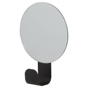 Sealskin Brix 362471619 Haczyk łazienkowy z lusterkiem pojedynczy czarny