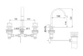 Kohlman NEXEN-S SQB202U bateria umywalkowa
