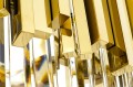 Lampa wisząca IMPERIAL GOLD 80 - stal, kryształ King Home DW-D5688M.GOLD