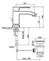 Paffoni Level Standard bateria umywalkowa LES075MC