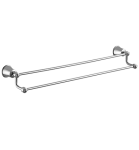Omnires Art Line AL53226CR wieszak na ręcznik podwójny 65cm chrom.