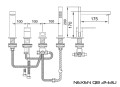Kohlman NEXEN QB243U bateria wannowa 4-otworowa