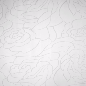 ROSES LINE WHITE - Zasłonka prysznicowa 180x200