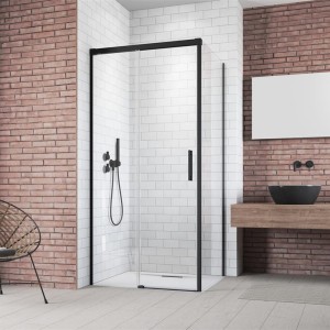 Radaway Idea Black KDJ 130cm+ścianka Kabina prysznicowa, wersja lewa 387043-54-01L 