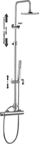 Paffoni ZCOL600CR kolumna regulowana MINI MASTER