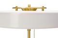 Lampa biurkowa ARTE biało-złota - aluminium, szkło King Home MT21409-3-350