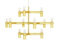 Lampa wisząca ATOMIC złota King Home XCP9120-12.GOLD