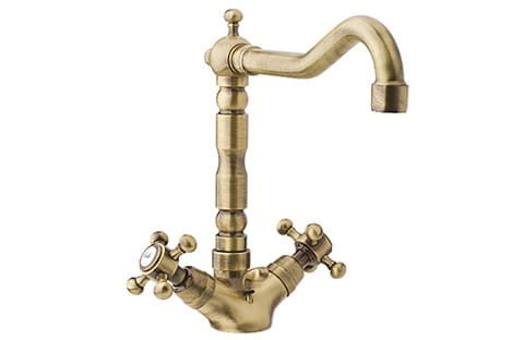 Reitano Atea R337 bateria umywalkowa wysoka retro bronzo