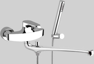 Omega Bateria wannowa ścienna z długą wylewką OM624