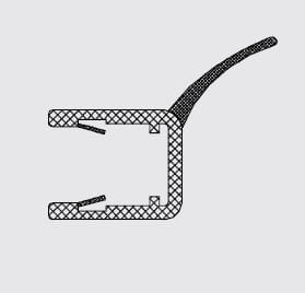 RIHO 562010006 uszczelka pionowa szkło/szkło na szybę 8mm L2010