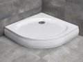Radaway PATMOS A 900x900x155x20 brodzik półokrągły płytki ze zdejmowaną obudową
