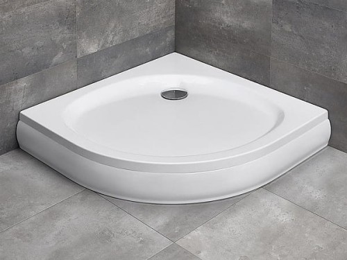 Radaway PATMOS A 900x900x155x20 brodzik półokrągły płytki ze zdejmowaną obudową