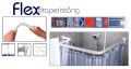 Duschy 688-10 drążek do zasłon FLEX uniwersalny biały 