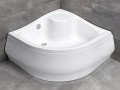 Radaway Korfu A 900x900x370x230 brodzik z siedziskiem, obudowa, przelewem, stelażem