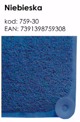 Duschy CLOUDY mata antypoślizgowa brodzikowa, wannowa 44x75 niebieska 759-30