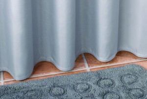 *Karten zasłonka prysznicowa 180X200 cm Simple Szara