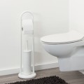 Sealskin Acero szczotka do wc z uchwytem na papier toaletowy biała 361733610
