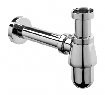 McAlpine 200-M Syfon umywalkowy butelkowy 1.1/4x32mm wykonany z mosiądzu pokryty warstwą chromu, bez spustu.