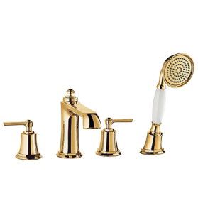 AM5232GL ARMANCE bateria wannowa 4-otworowa, złoty